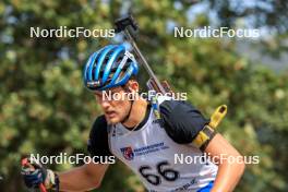 25.08.2023, Brezno-Osrblie, Slovakia (SVK): Alfred Eriksson (SWE) - IBU Summer Biathlon World Championships, super sprint men, Brezno-Osrblie (SVK). www.nordicfocus.com. © Manzoni/NordicFocus. Every downloaded picture is fee-liable.