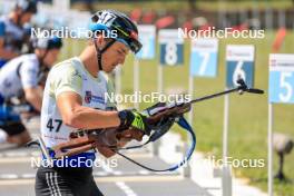 25.08.2023, Brezno-Osrblie, Slovakia (SVK): Benjamin Menz (GER) - IBU Summer Biathlon World Championships, super sprint men, Brezno-Osrblie (SVK). www.nordicfocus.com. © Manzoni/NordicFocus. Every downloaded picture is fee-liable.