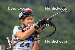 25.08.2023, Brezno-Osrblie, Slovakia (SVK): Lisa Maria Spark (GER) - IBU Summer Biathlon World Championships, super sprint women, Brezno-Osrblie (SVK). www.nordicfocus.com. © Manzoni/NordicFocus. Every downloaded picture is fee-liable.