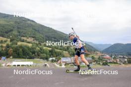 25.08.2023, Brezno-Osrblie, Slovakia (SVK): Liubov Kypiachenkova (UKR) - IBU Summer Biathlon World Championships, super sprint women, Brezno-Osrblie (SVK). www.nordicfocus.com. © Manzoni/NordicFocus. Every downloaded picture is fee-liable.