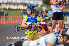 25.08.2023, Brezno-Osrblie, Slovakia (SVK): Mona Brorsson (SWE) - IBU Summer Biathlon World Championships, super sprint women, Brezno-Osrblie (SVK). www.nordicfocus.com. © Manzoni/NordicFocus. Every downloaded picture is fee-liable.