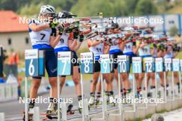 25.08.2023, Brezno-Osrblie, Slovakia (SVK): Yuliia Dzhima (UKR) - IBU Summer Biathlon World Championships, super sprint women, Brezno-Osrblie (SVK). www.nordicfocus.com. © Manzoni/NordicFocus. Every downloaded picture is fee-liable.