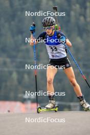 25.08.2023, Brezno-Osrblie, Slovakia (SVK): Irati Cuadrado Noain (ESP) - IBU Summer Biathlon World Championships, super sprint women, Brezno-Osrblie (SVK). www.nordicfocus.com. © Manzoni/NordicFocus. Every downloaded picture is fee-liable.