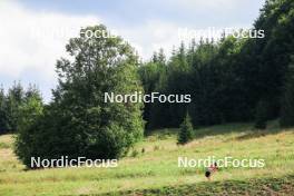 23.08.2023, Brezno-Osrblie, Slovakia (SVK): Undefined athlete competes - IBU Summer Biathlon World Championships, training, Brezno-Osrblie (SVK). www.nordicfocus.com. © Manzoni/NordicFocus. Every downloaded picture is fee-liable.