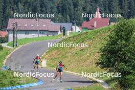 23.08.2023, Brezno-Osrblie, Slovakia (SVK): Undefined athlete competes - IBU Summer Biathlon World Championships, training, Brezno-Osrblie (SVK). www.nordicfocus.com. © Manzoni/NordicFocus. Every downloaded picture is fee-liable.