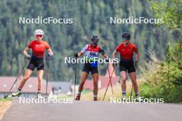 23.08.2023, Brezno-Osrblie, Slovakia (SVK): Marketa Davidova (CZE), Jessica Jislova (CZE), (l-r) - IBU Summer Biathlon World Championships, training, Brezno-Osrblie (SVK). www.nordicfocus.com. © Manzoni/NordicFocus. Every downloaded picture is fee-liable.