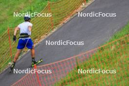 23.08.2023, Brezno-Osrblie, Slovakia (SVK): Tobias Torgersen (NOR), coach Team Poland - IBU Summer Biathlon World Championships, training, Brezno-Osrblie (SVK). www.nordicfocus.com. © Manzoni/NordicFocus. Every downloaded picture is fee-liable.