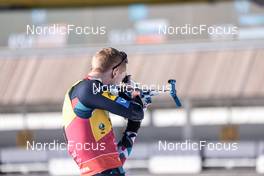 14.02.2023, Oberhof, Germany (GER): Johannes Thingnes Boe (NOR) - IBU World Championships Biathlon, individual men, Oberhof (GER). www.nordicfocus.com. © Manzoni/NordicFocus. Every downloaded picture is fee-liable.