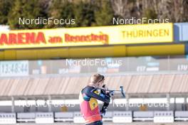 14.02.2023, Oberhof, Germany (GER): Johannes Thingnes Boe (NOR) - IBU World Championships Biathlon, individual men, Oberhof (GER). www.nordicfocus.com. © Manzoni/NordicFocus. Every downloaded picture is fee-liable.