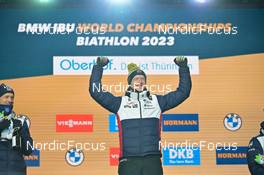 08.02.2023, Oberhof, Germany (GER): Johannes Thingnes Boe (NOR) - IBU World Championships Biathlon, medals, Oberhof (GER). www.nordicfocus.com. © Reichert/NordicFocus. Every downloaded picture is fee-liable.