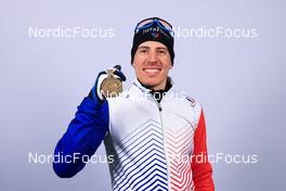 08.02.2023, Oberhof, Germany (GER): Quentin Fillon Maillet (FRA) - IBU World Championships Biathlon, medals, Oberhof (GER). www.nordicfocus.com. © Manzoni/NordicFocus. Every downloaded picture is fee-liable.