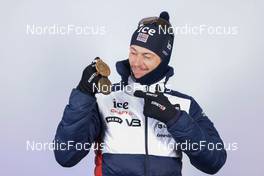 11.02.2023, Oberhof, Germany (GER): Sturla Holm Laegreid (NOR) - IBU World Championships Biathlon, medals, Oberhof (GER). www.nordicfocus.com. © Manzoni/NordicFocus. Every downloaded picture is fee-liable.