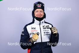 08.02.2023, Oberhof, Germany (GER): Johannes Thingnes Boe (NOR) - IBU World Championships Biathlon, medals, Oberhof (GER). www.nordicfocus.com. © Manzoni/NordicFocus. Every downloaded picture is fee-liable.