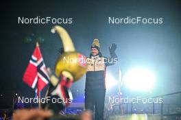 08.02.2023, Oberhof, Germany (GER): Johannes Thingnes Boe (NOR) - IBU World Championships Biathlon, medals, Oberhof (GER). www.nordicfocus.com. © Reichert/NordicFocus. Every downloaded picture is fee-liable.