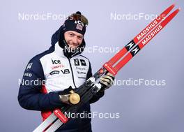 08.02.2023, Oberhof, Germany (GER): Sturla Holm Laegreid (NOR) - IBU World Championships Biathlon, medals, Oberhof (GER). www.nordicfocus.com. © Manzoni/NordicFocus. Every downloaded picture is fee-liable.