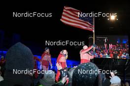 07.02.2023, Oberhof, Germany (GER): Event Feature: Team United States of America walks in - IBU World Championships Biathlon, opening ceremony, Oberhof (GER). www.nordicfocus.com. © Reichert/NordicFocus. Every downloaded picture is fee-liable.