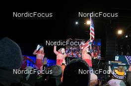 07.02.2023, Oberhof, Germany (GER): Event Feature: Team United States of America walks in - IBU World Championships Biathlon, opening ceremony, Oberhof (GER). www.nordicfocus.com. © Reichert/NordicFocus. Every downloaded picture is fee-liable.