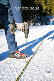 08.02.2023, Oberhof, Germany (GER): Event Feature: track, preparation - IBU World Championships Biathlon, training, Oberhof (GER). www.nordicfocus.com. © Reichert/NordicFocus. Every downloaded picture is fee-liable.