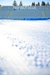 08.02.2023, Oberhof, Germany (GER): Event Feature: track, stands - IBU World Championships Biathlon, training, Oberhof (GER). www.nordicfocus.com. © Reichert/NordicFocus. Every downloaded picture is fee-liable.