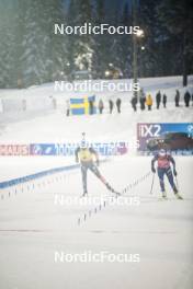 03.12.2023, Oestersund, Sweden, (SWE): Franziska Preuss (GER), Lou Jeanmonnot (FRA), (l-r) - IBU World Cup Biathlon, pursuit women, Oestersund (SWE). www.nordicfocus.com. © Authamayou/NordicFocus. Every downloaded picture is fee-liable.