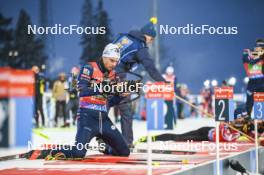 30.11.2023, Oestersund, Sweden, (SWE): Emilien Jacquelin (FRA) - IBU World Cup Biathlon, relay men, Oestersund (SWE). www.nordicfocus.com. © Authamayou/NordicFocus. Every downloaded picture is fee-liable.
