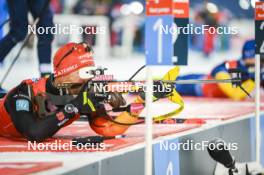 30.11.2023, Oestersund, Sweden, (SWE): David Zobel (GER) - IBU World Cup Biathlon, relay men, Oestersund (SWE). www.nordicfocus.com. © Authamayou/NordicFocus. Every downloaded picture is fee-liable.