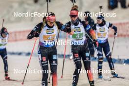 29.11.2023, Oestersund, Sweden, (SWE): Vanessa Voigt (GER), Selina Grotian (GER), (l-r) - IBU World Cup Biathlon, relay women, Oestersund (SWE). www.nordicfocus.com. © Manzoni/NordicFocus. Every downloaded picture is fee-liable.