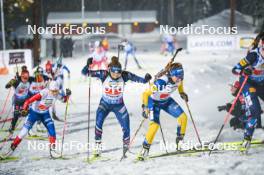 29.11.2023, Oestersund, Sweden, (SWE): Lou Jeanmonnot (FRA) - IBU World Cup Biathlon, relay women, Oestersund (SWE). www.nordicfocus.com. © Authamayou/NordicFocus. Every downloaded picture is fee-liable.