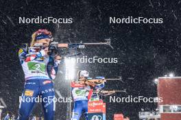 29.11.2023, Oestersund, Sweden, (SWE): Juni Arnekleiv (NOR), Jessica Jislova (CZE), (l-r) - IBU World Cup Biathlon, relay women, Oestersund (SWE). www.nordicfocus.com. © Manzoni/NordicFocus. Every downloaded picture is fee-liable.