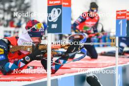 25.11.2023, Oestersund, Sweden, (SWE): Sturla Holm Laegreid (NOR) - IBU World Cup Biathlon, single mixed relay, Oestersund (SWE). www.nordicfocus.com. © Authamayou/NordicFocus. Every downloaded picture is fee-liable.