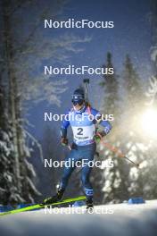 02.12.2023, Oestersund, Sweden, (SWE): Sean Doherty (USA) - IBU World Cup Biathlon, sprint men, Oestersund (SWE). www.nordicfocus.com. © Authamayou/NordicFocus. Every downloaded picture is fee-liable.