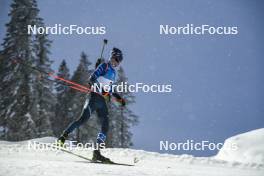 02.12.2023, Oestersund, Sweden, (SWE): Sean Doherty (USA) - IBU World Cup Biathlon, sprint men, Oestersund (SWE). www.nordicfocus.com. © Authamayou/NordicFocus. Every downloaded picture is fee-liable.