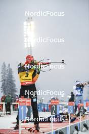 02.12.2023, Oestersund, Sweden, (SWE): Roman Rees (GER) - IBU World Cup Biathlon, sprint men, Oestersund (SWE). www.nordicfocus.com. © Authamayou/NordicFocus. Every downloaded picture is fee-liable.