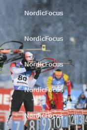 02.12.2023, Oestersund, Sweden, (SWE): Zachary Connelly (CAN) - IBU World Cup Biathlon, sprint men, Oestersund (SWE). www.nordicfocus.com. © Authamayou/NordicFocus. Every downloaded picture is fee-liable.