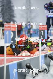 02.12.2023, Oestersund, Sweden, (SWE): Roman Rees (GER) - IBU World Cup Biathlon, sprint men, Oestersund (SWE). www.nordicfocus.com. © Authamayou/NordicFocus. Every downloaded picture is fee-liable.