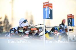 01.12.2023, Oestersund, Sweden, (SWE): Julia Simon (FRA) - IBU World Cup Biathlon, sprint women, Oestersund (SWE). www.nordicfocus.com. © Authamayou/NordicFocus. Every downloaded picture is fee-liable.