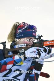 01.12.2023, Oestersund, Sweden, (SWE): Karoline Offigstad Knotten (NOR) - IBU World Cup Biathlon, sprint women, Oestersund (SWE). www.nordicfocus.com. © Authamayou/NordicFocus. Every downloaded picture is fee-liable.