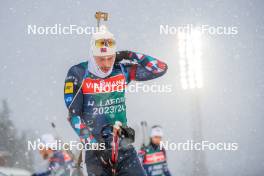 24.11.2023, Oestersund, Sweden, (SWE): Sturla Holm Laegreid (NOR) - IBU World Cup Biathlon, training, Oestersund (SWE). www.nordicfocus.com. © Authamayou/NordicFocus. Every downloaded picture is fee-liable.