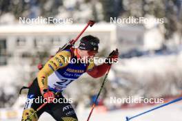 09.12.2023, Hochfilzen, Austria (AUT): Florent Claude (BEL) - IBU World Cup Biathlon, pursuit men, Hochfilzen (AUT). www.nordicfocus.com. © Manzoni/NordicFocus. Every downloaded picture is fee-liable.