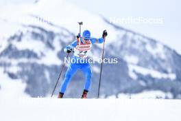 08.12.2023, Hochfilzen, Austria (AUT): Apostolos Angelis (GRE) - IBU World Cup Biathlon, sprint men, Hochfilzen (AUT). www.nordicfocus.com. © Manzoni/NordicFocus. Every downloaded picture is fee-liable.