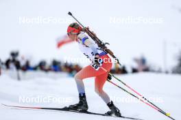 08.12.2023, Hochfilzen, Austria (AUT): Elisa Gasparin (SUI) - IBU World Cup Biathlon, sprint women, Hochfilzen (AUT). www.nordicfocus.com. © Manzoni/NordicFocus. Every downloaded picture is fee-liable.