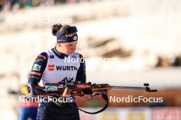 16.12.2023, Lenzerheide, Switzerland (SUI): Julia Simon (FRA) - IBU World Cup Biathlon, pursuit women, Lenzerheide (SUI). www.nordicfocus.com. © Manzoni/NordicFocus. Every downloaded picture is fee-liable.