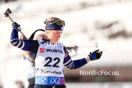 16.12.2023, Lenzerheide, Switzerland (SUI): Sophie Chauveau (FRA) - IBU World Cup Biathlon, pursuit women, Lenzerheide (SUI). www.nordicfocus.com. © Manzoni/NordicFocus. Every downloaded picture is fee-liable.