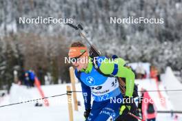 15.12.2023, Lenzerheide, Switzerland (SUI): Anton Vidmar (SLO) - IBU World Cup Biathlon, sprint men, Lenzerheide (SUI). www.nordicfocus.com. © Manzoni/NordicFocus. Every downloaded picture is fee-liable.