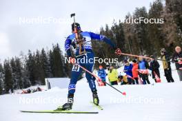 15.12.2023, Lenzerheide, Switzerland (SUI): Sean Doherty (USA) - IBU World Cup Biathlon, sprint men, Lenzerheide (SUI). www.nordicfocus.com. © Manzoni/NordicFocus. Every downloaded picture is fee-liable.