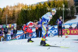 06.01.2023, Val di Fiemme, Italy (ITA): Emil Iversen (NOR), William Poromaa (SWE), (l-r)  - FIS world cup cross-country, tour de ski, individual sprint, Val di Fiemme (ITA). www.nordicfocus.com. © Barbieri/NordicFocus. Every downloaded picture is fee-liable.