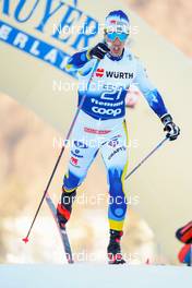 06.01.2023, Val di Fiemme, Italy (ITA): Calle Halfvarsson (SWE) - FIS world cup cross-country, tour de ski, individual sprint, Val di Fiemme (ITA). www.nordicfocus.com. © Barbieri/NordicFocus. Every downloaded picture is fee-liable.