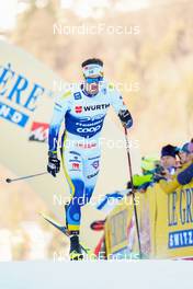 06.01.2023, Val di Fiemme, Italy (ITA): Johan Haeggstroem (SWE) - FIS world cup cross-country, tour de ski, individual sprint, Val di Fiemme (ITA). www.nordicfocus.com. © Barbieri/NordicFocus. Every downloaded picture is fee-liable.