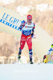 06.01.2023, Val di Fiemme, Italy (ITA): Hans Christer Holund (NOR) - FIS world cup cross-country, tour de ski, individual sprint, Val di Fiemme (ITA). www.nordicfocus.com. © Barbieri/NordicFocus. Every downloaded picture is fee-liable.