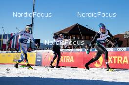 06.01.2023, Val di Fiemme, Italy (ITA): Simone Mocellini (ITA), Ben Ogden (USA), (l-r)  - FIS world cup cross-country, tour de ski, individual sprint, Val di Fiemme (ITA). www.nordicfocus.com. © Modica/NordicFocus. Every downloaded picture is fee-liable.